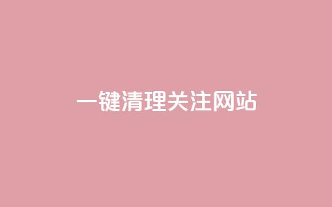 ks一键清理关注网站 - KS一键清理关注网站的全新功能大揭秘~  第1张