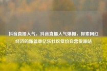 抖音直播人气，抖音直播人气爆棚，探索网红经济的新篇章亿乐社区低价自营货源站